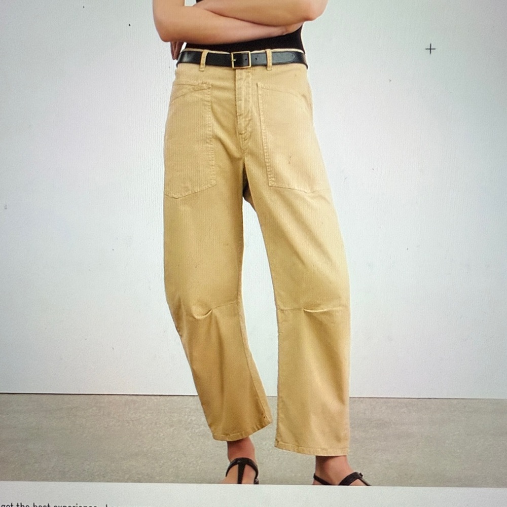 Nili Lotan Cotton Shon Pant in Rock Khaki - Picture 10 of 12